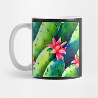 Watercolor cactus plant cactus pattern Mug